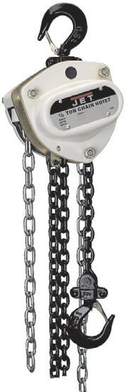 L100 Hand Chain Hoists Lifting / Take-Up: No. of Falls: Series: Pull Force Head R Model : 1 tons 825-104220 64 lbf 11 5/8 in L-100-100-20 40.