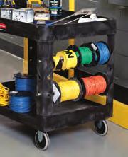222 Utility and Service Carts MATERIAL HANDLING Heavy-Duty Utility Carts Transport materials, supplies, and heavy loads securely in almost any environment.