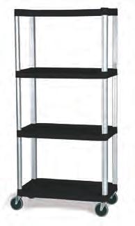 variety of heights up to 72" n Cabinet Kit with locking doors is available for several models n Shelves feature metal uprights and steel-reinforced molded shelves FG9T3600 FG9T3700 FG9T4300 FG9T3600
