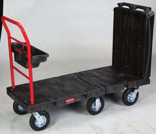 MATERIAL HANDLING Platform Trucks 209 Convertible Platform Trucks Work more efficiently by transporting heavy loads, tools, and supplies with a single product.
