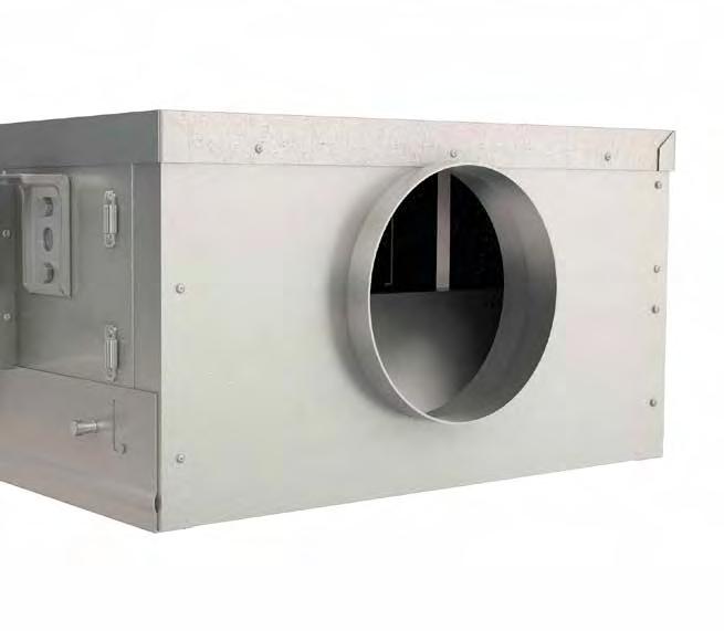 60Hz VENTILATION SOLUTIONS TWIN INTERNAL DUCT MOUNTED - AIREVOLVE Internal inline EC twin fans from Nuaire which meets latest current UK legislation and building regulations.