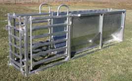 5mm gal shs braced frame that is U shaped to allow easy access.