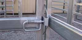 With this system you don t need to line up a bolt and hole to catch the gate and if needed the gate can be secured with the chain even if it is not quite shut.