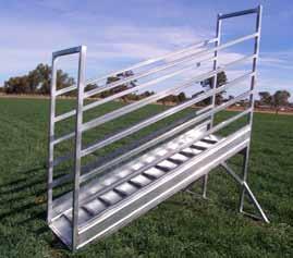 The flat load out section has an access door on one side and the ramp comes complete with a double width walkway and