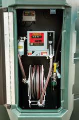 flow meter option so litres dispensed can be monitored.