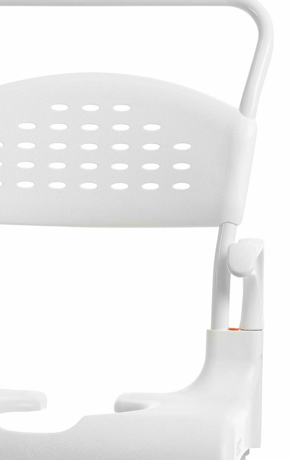Etac Clean Height Adjustable shower commode chair In addition to all the features of the
