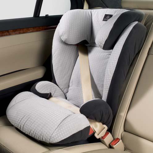 KidFix child seat Booster seat for optimum side impact protection, with height-adjustable backrest.