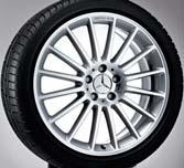 5 J x 19 ET 43 Tyre: 275/40 R19 B6 603 1478 AMG multi-spoke wheel Style V 48.3 cm (19 inch) AMG light-alloy wheel, silver, high-sheen B6 603 1117 Wheel: 8.