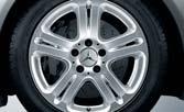 5 J x 18 ET 43 Tyre: 275/45 R18 B6 647 4334 ; titanium silver finish: B6 647 4423 Almach 5-twin-spoke wheel ıncenıo light-alloy wheel 43.