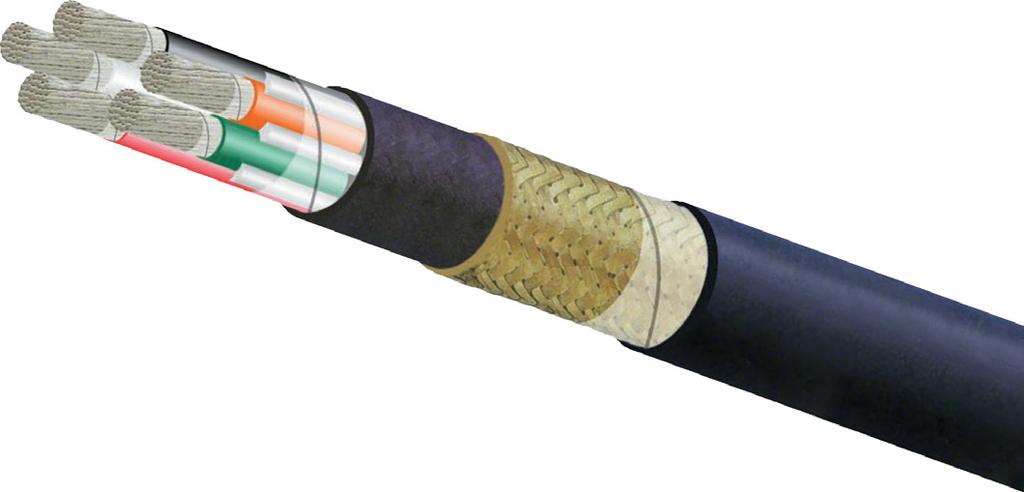 Type P Drilmar 125-XE Power/Distribution Cable Multiconductor Crosslinked Polyolefin Insulated, Drilling Rig and Marine Cable, 600/1000 V Features Engineered for easiest installation.