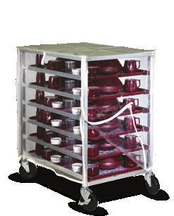 Interchangeable rack system All options can be easily installed in the field 5" Performa casters with sealed, stainless steel bearings (2 rigid, 2 swivel with side
