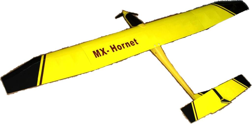 H O R N E T CLASSIC 3-CHANNEL ARF RC GLIDER Congratulations on your purchase of this classic 3-channel radio-controlled almost-ready-to fly electric-powered sports-aerobatic electric-powered glider!