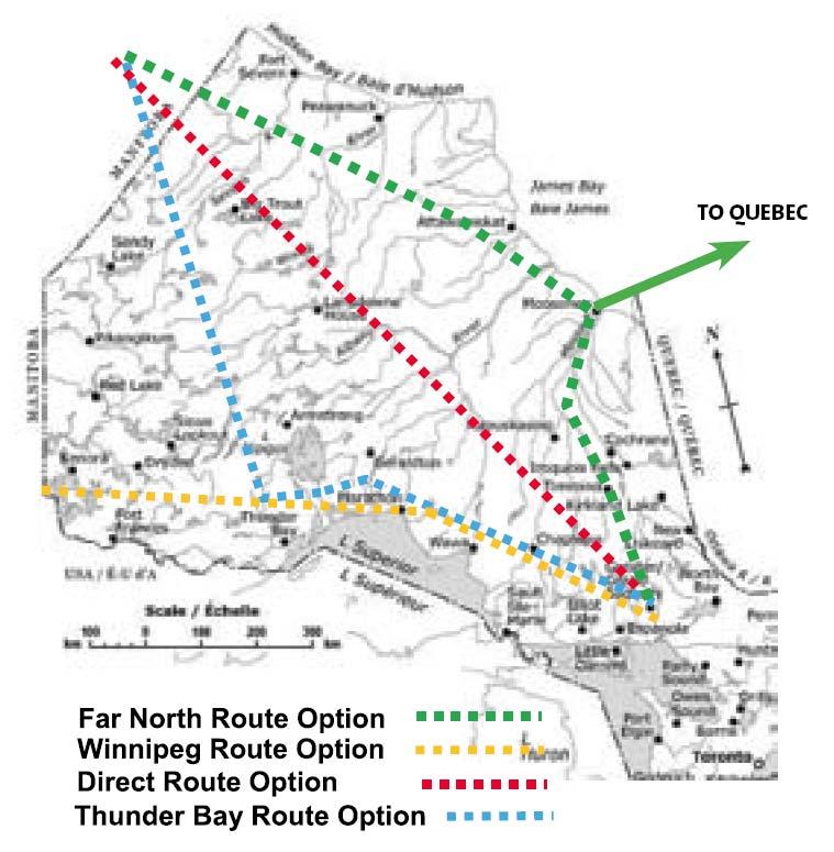 The Green Power Corridor East-west power grid connecting Manitoba-Ontario- Quebec- Newfoundland and Labrador First part of the corridor considers