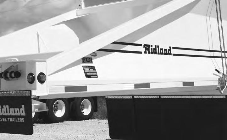 V.I.N. PLATE LOCATION Always give your dealer the V.I.N. (Vehicle Identification Number) of your Midland Bottom Dump Gravel Trailer unit when ordering parts or requesting service or other information.