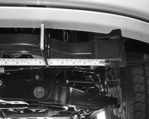 installation Installation pictured without the splash guard for illustration Lower Frame Mounting Bracket
