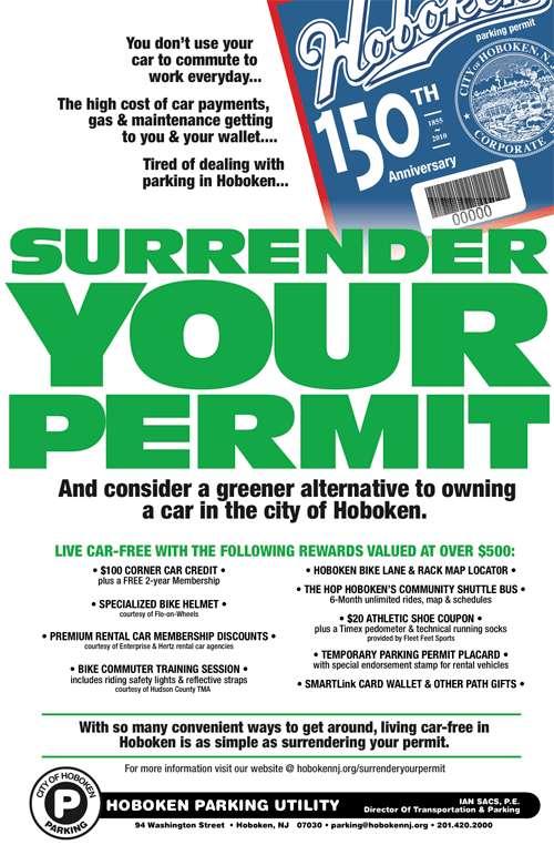 Surrender your Permit 2 year Corner Car membership and $100 credit 6 month bus pass Rental car discounts >$500 in total