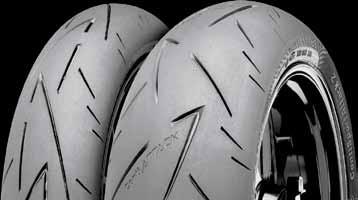 95 Conti Sport Attack 2 Rear CONTI SPORT ATTACK 2 REAR HIGH-PERFORMANCE HYPERSPORT RADIAL TIRE Extraordinary light handling with outstanding grip and stability during cornering Exceptional control,