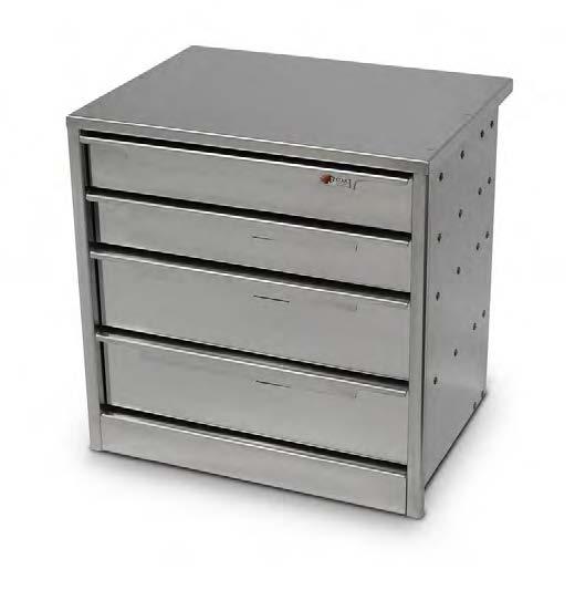 18" LK-72-18-24-001 72" 18" 24" DRAWER UNIT EZ STAK's drawer units provide an efficient storage solution for your various tools and parts. Made of North American aluminum or galvanized steel.