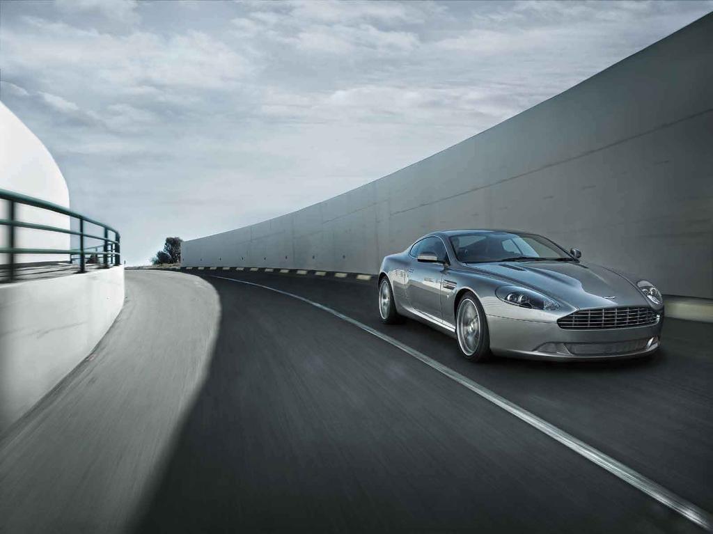 The DB9 is exceptionally powerful, a highperformance sports car with supreme balance, handling and ride. Powered by a 350 kw (470 bhp) 6.