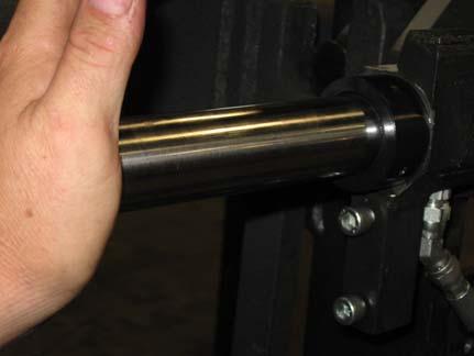 installing sideshift rod sideshift rod re-installed properly