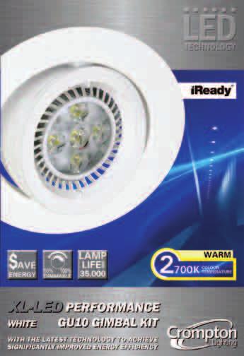 PHOTOMETRIC 134 340 lumens CRI 80 Colour Temperature 2700K Beam Angle 40o DIMENSIONS / WEIGHT / LIFE 45 102 Cut-out: 90 Downlight Fixed-100g,