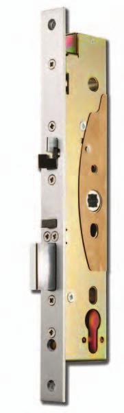 motor and thrown by spring force Deadbolt and antifriction bolt are both deadlocked when door closes Anti-friction bolt is freed when deadbolt withdrawn by motor If deadbolt is thrown manually (by