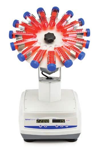 Multi-purpose tube rotator The Fisherbrand Multi Purpose Tube Rotator offers flexibility with multiple carousel options, adjustable speed, and an angled head for added versatility.