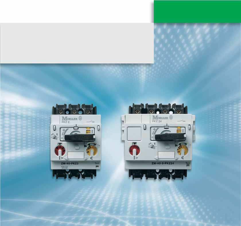 Motor- and System-Protective- Circuit-Breakers PKZ 2: Versatile in pplication Motor and system protection: ll the options in one range Various plug-in