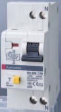 DIN Series Characteristics and Dimensions Residual Current Circuit Breakers with Overcurrent Protection (RCBO) 2(1+N) 1 No.