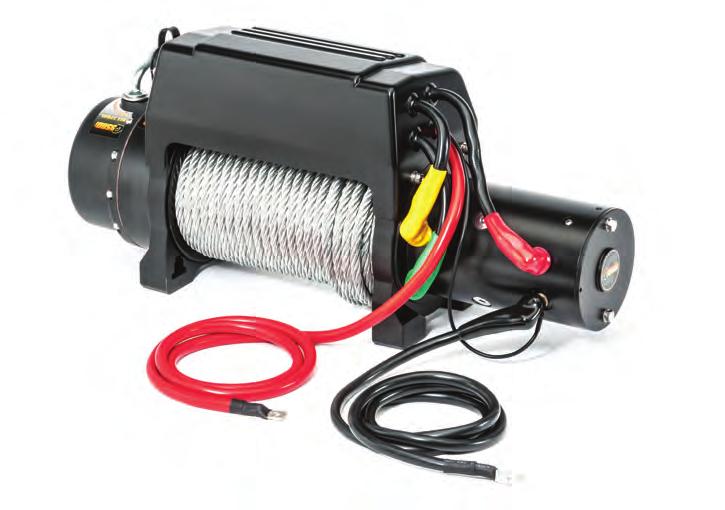 Assembly and Installation Fire/Electrical Spark/Chemical Burn Hazards: Connecting winch to battery and winch operation may cause electrical arcs.