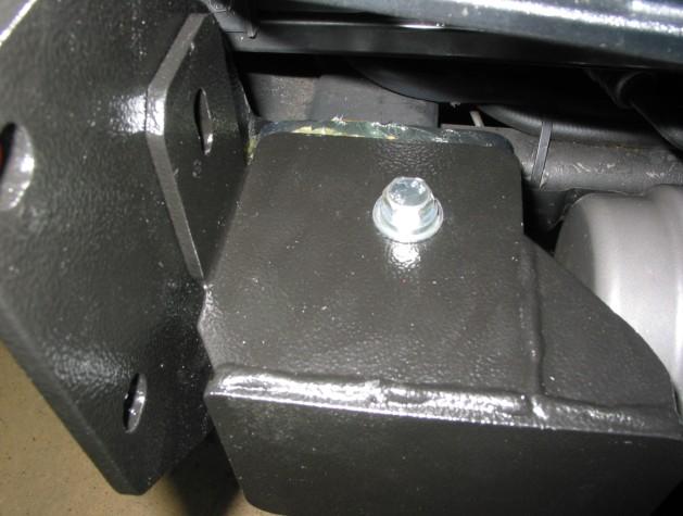 Top driver s side bolt shown