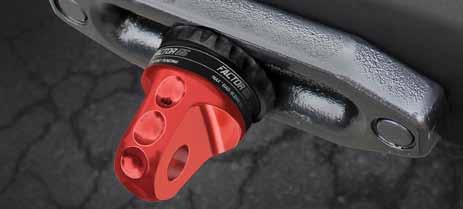 8. Recovery 8.1. Winches & Accessories Page 121 Factor 55 Winch Line ProLink (Loaded) Eliminate the winch hook and replace it with a safer and stronger D-ring shackle thimble from Factor 55.