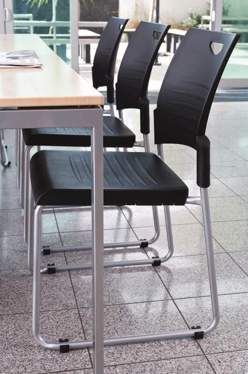 ENVY CHAIR PRONTO CHAIR A universal stacking chair with a strong, robust frame and a durable polypropylene seat and back.