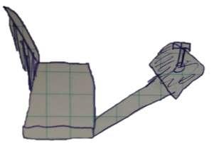 Leg-powered Concept: Schematic Backrest
