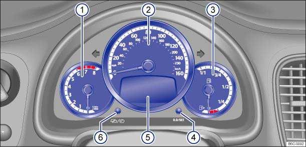 Instrument cluster Introduction In this section you ll find information about: Instrument overview Additional instruments Displays Service reminder display More information Warning and indicator