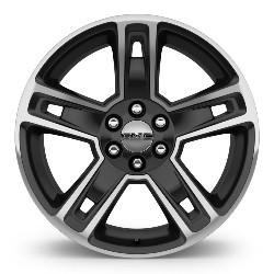 5 Wheels / 22-Inch 7-Spoke Wheels, Silver with Black Inserts (RX1) SEV