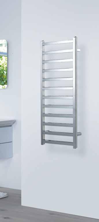 Zehnder Muralis 3-5 DAY A modern, attractive, towel radiator with evenly spaced square tubes, the Zehnder Muralis is suitable for fitting with a