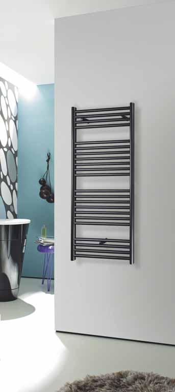 Zehnder Klaro 3-5 DAY 5 A popular towel drying ladder rail available from stock in three contemporary colours, giving approximately 30% more output than chrome plus greater originality in bathroom