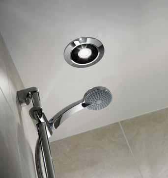 Zehnder Halo Designer Shower Fan & Light Kit 125 Today s luxurious showers and bathrooms call for high performance and high