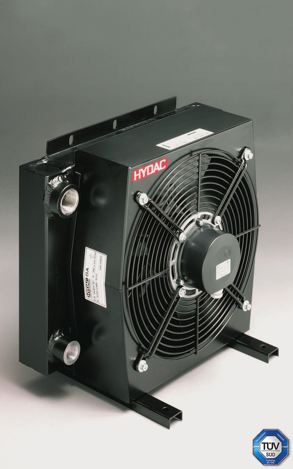 COMPACT OIL / AIR COOLERS NEW COMPACT DESIGN WITH AC ELECTRIC FANS AND HIGH COOLING PERFORMANCE Application These coolers are designed specifically for hydraulic applications where high performance