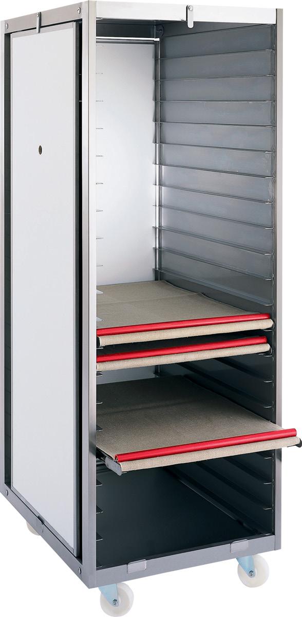 Racks & Cabinets: Cabinets for Automatic Proofing Trays Cabinets for Automatic Proofing Trays Applications SASA cabinets for automatic proofing trays are reknowned for their space saving design,