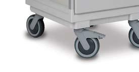 braking Distribution Trolleys - Compact powder coated of cleaning