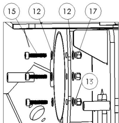 6. Align the Front Bumper Assembly (1) with the holes on the frame. 7. Use the supplied M10 Hardware (3-6) to secure the bumper to the vehicle. See Figures 4 & 5.