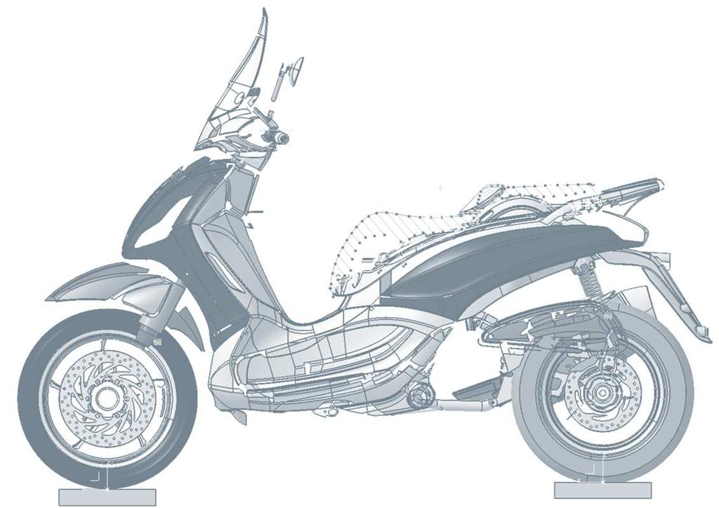 4 th Motorcycle simulator Description of the model High-fidelity model in LMS Virtual.