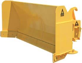 BLADES - LOADER U-WING SNOW PLOWS FOR LOADERS AND TOOLCARRIERS Dymax U-Wing Snow Plows for Wheel Loaders and Toolcarriers feature a U-shaped moldboard assembly giving operators 40% more capacity when