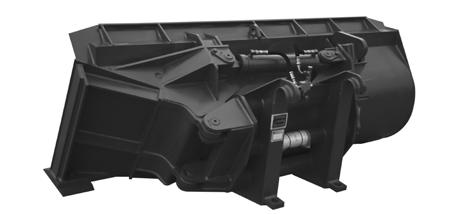 Dumping Action Buckets dump to the LEFT Side only. If you require a different dumping side or anything special please contact Dymax Sales and a custom model can be built for you.
