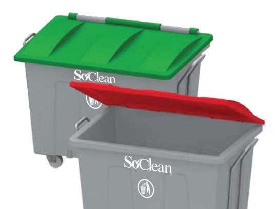 BULK WASTE COLLECTION TROLLEYS Provided with wheels and