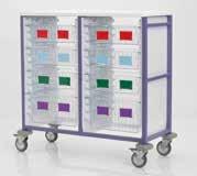 EURO TRAY 600 x 400mm CONTAINS: 2 lengthway and widthway dividers. 2 label holders and 10 coloured inserts in 5 colours.