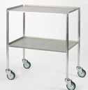Guide rail DD DDL GR IV IV IV pole E.G. VO1ZZMS4401 STAINLESS STEEL DRESSING TROLLEY 460 x 460 x 890mm MS4401 Removable shelves 3 x