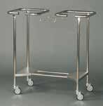910mm MS3201SS shown MS3202SS shown LINEN SINGLE BAG HOLDER WITH LID Linen bag trolley with lid Pedal